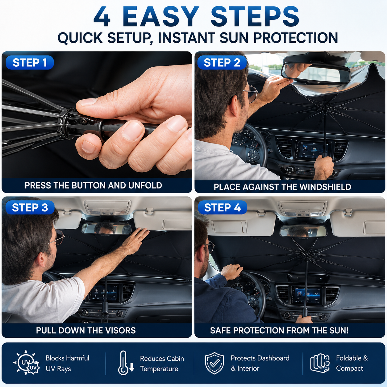 SunShade Foldable Heat Protector™